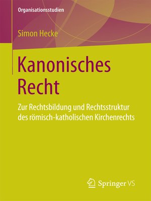 cover image of Kanonisches Recht